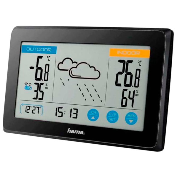Stație meteorologică Hama Touch Black photo 1
