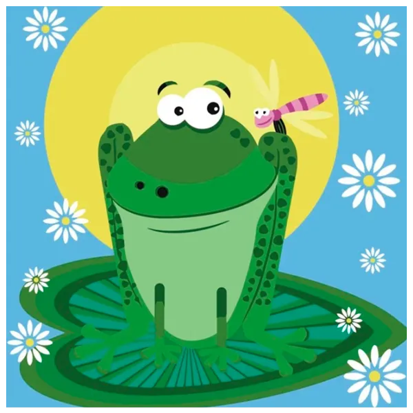 Картина по номерам Strateg Лягушка на кувшинке ES058 30 x 30 см / Вертикальная photo 1 Картина по номерам Strateg Лягушка на кувшинке ES058 30 x 30 см / Вертикальная photo 1