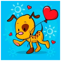 Pictură pe numere Strateg Câine fericit ES0827 30 x 30 cm / Verticală