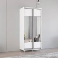Dulap Mobildor-Lux Aron 100 x 60 x 210 / PAL / White photo 2