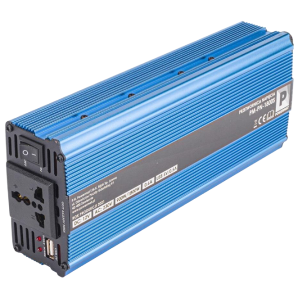 Автомобильный инвертор Powermat PM-PN-1800S Синий photo 5