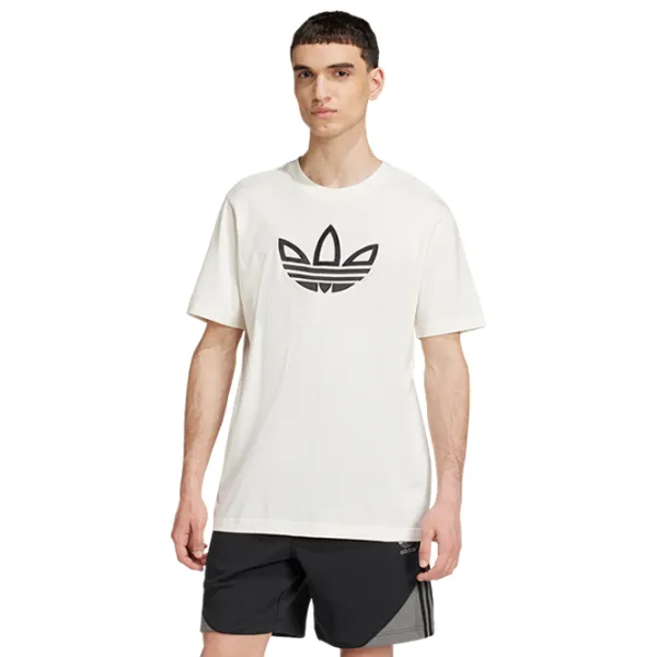 Tricou pentru bărbați Adidas Outline Tee 100% bumbac / White photo 2