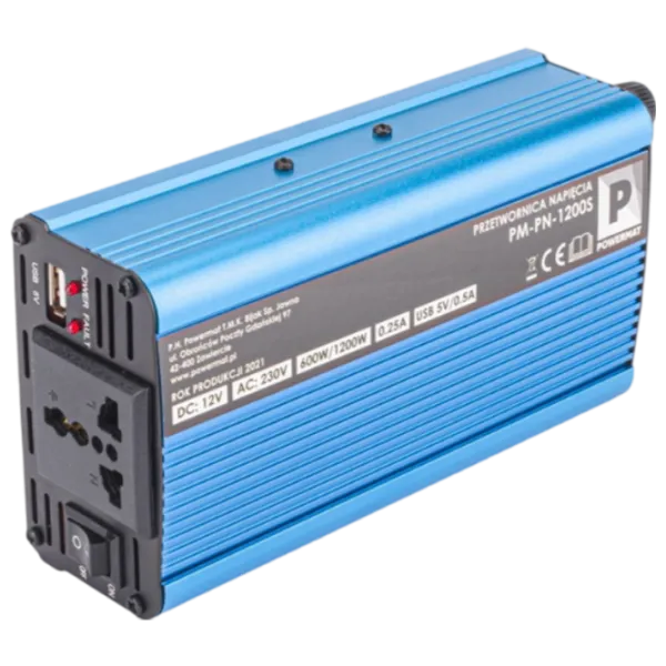 Автомобильный инвертор Powermat PM-PN-1200S Синий photo 4