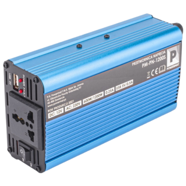 Автомобильный инвертор Powermat PM-PN-1200S Синий photo 4
