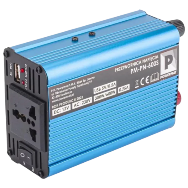 Автомобильный инвертор Powermat PM-PN-600S Синий photo 5