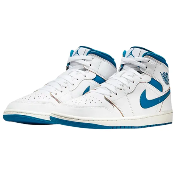Ghete pentru bărbați Nike Air Jordan 1 Mid SE 45 / White photo 1
