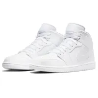 Ghete pentru bărbați Nike Air Jordan 1 Mid 44.5 / White