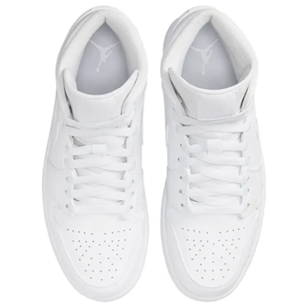 Ghete pentru bărbați Nike Air Jordan 1 Mid 45.5 / White photo 3