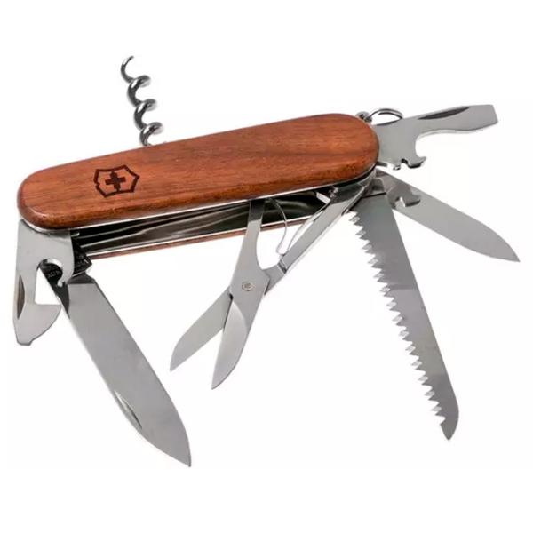 Мултитул Victorinox Huntsman Wood карманный / нержавеющая сталь photo 1
