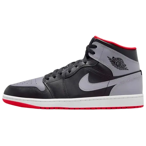 Ghete pentru bărbați Nike Air Jordan 1 Mid 40.5 / Black photo 2