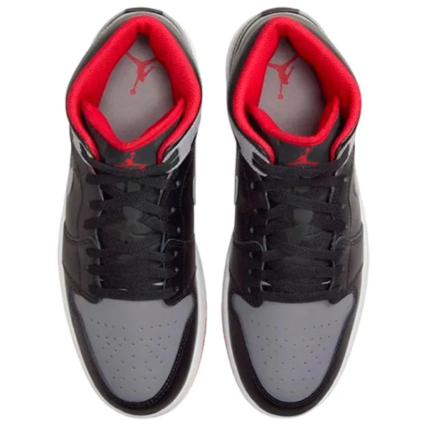 Ghete pentru bărbați Nike Air Jordan 1 Mid 43 / Black photo 4