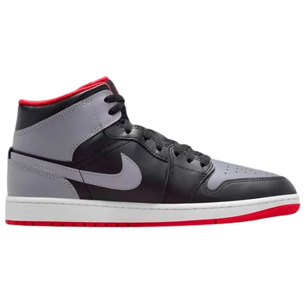 Ghete pentru bărbați Nike Air Jordan 1 Mid 44.5 / Black photo 3