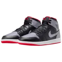 Ghete pentru bărbați Nike Air Jordan 1 Mid 45.5 / Black