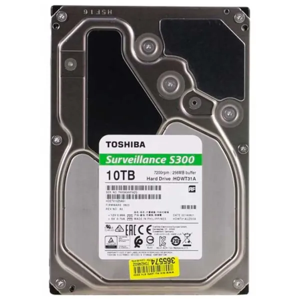 HDD Toshiba S300 10 ТБ HDWT31AUZSVA / Серебряный photo 4