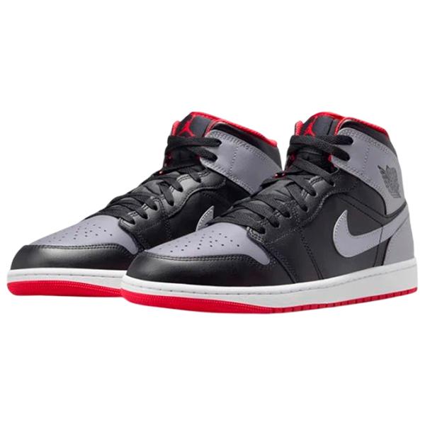 Ghete pentru bărbați Nike Air Jordan 1 Mid 45 / Black photo 1