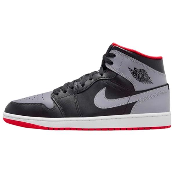 Ghete pentru bărbați Nike Air Jordan 1 Mid 45 / Black photo 2