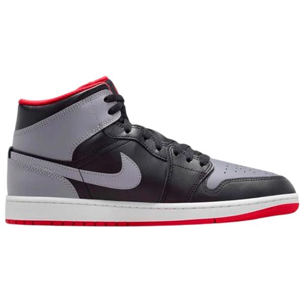 Ghete pentru bărbați Nike Air Jordan 1 Mid 45 / Black photo 3