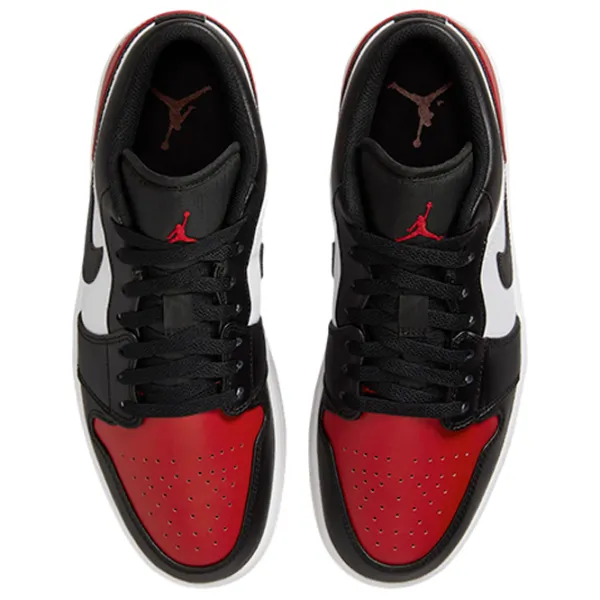 Ghete pentru bărbați Nike Air Jordan 1 Low 45.5 / Black Red photo 4