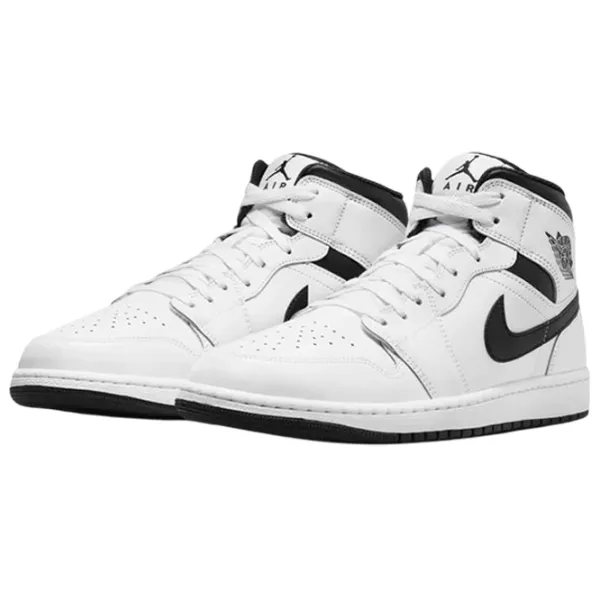 Ghete pentru bărbați Nike Air Jordan 1 Mid 44 / White photo 1