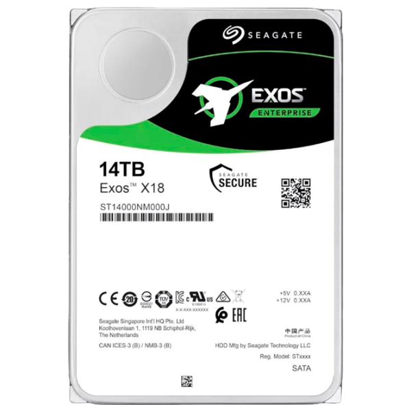 HDD Seagate Exos X18 14 ТБ ST14000NM000J-FR / Серебряный photo 1