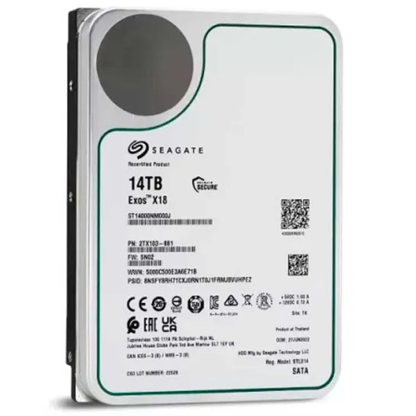 HDD Seagate Exos X18 14 ТБ ST14000NM000J-FR / Серебряный photo 3