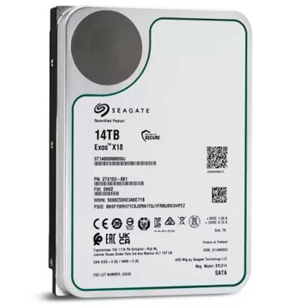 HDD Seagate Exos X18 14 ТБ ST14000NM000J-FR / Серебряный photo 3
