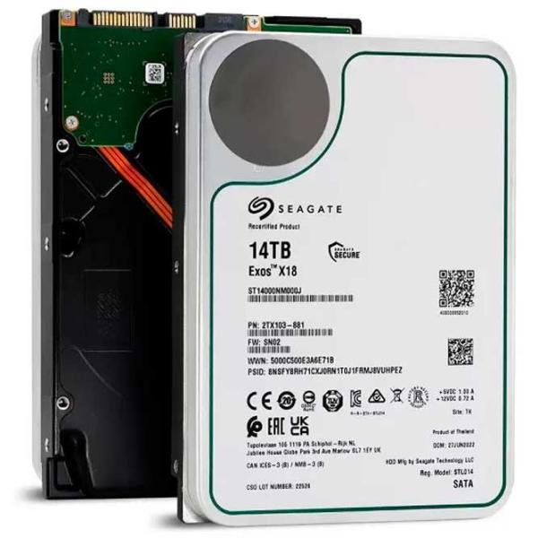 HDD Seagate Exos X18 14 ТБ ST14000NM000J-FR / Серебряный photo 5
