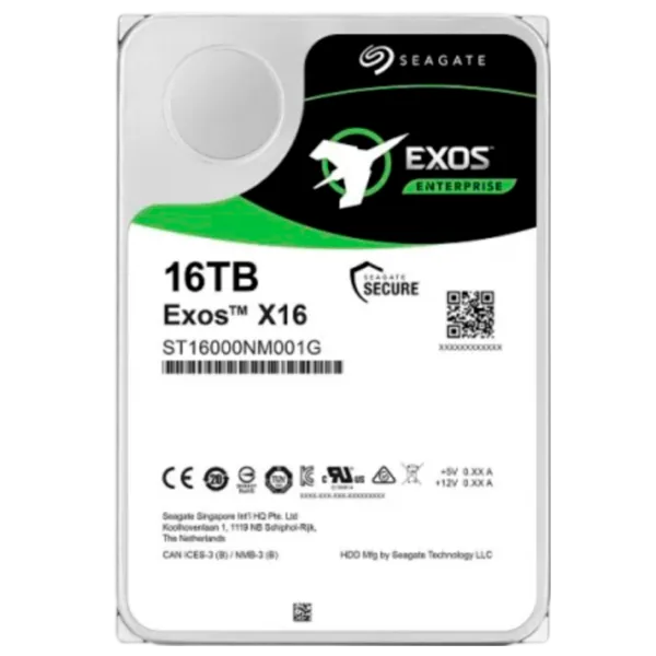 HDD Seagate Exos X18 16 ТБ ST16000NM001G-FR / Серебряный photo 1