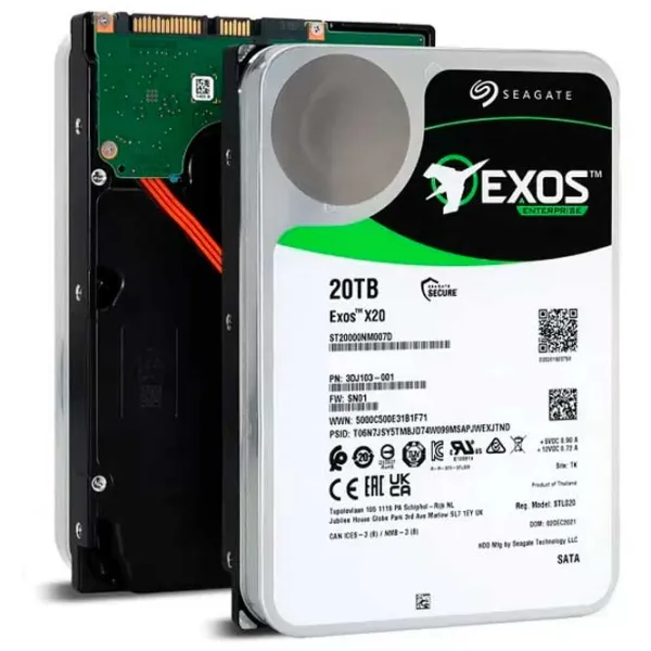 HDD Seagate Exos X20 20 TB ST20000NM007D-FR / Silver photo 3