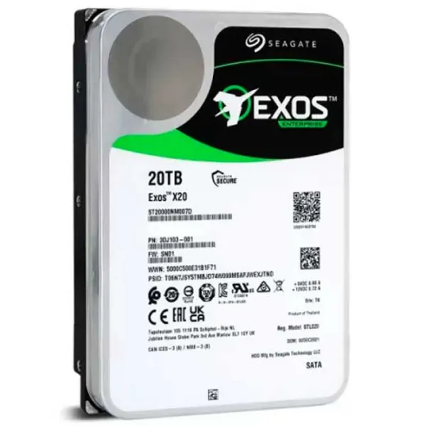 HDD Seagate Exos X20 20 TB ST20000NM007D-FR / Silver photo 4
