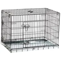 Клетка для собак Beeztees DOG BENCH 2-DOORS Металл / Черный