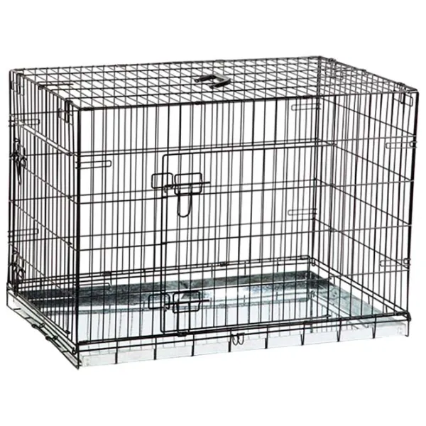 Клетка для собак Beeztees DOG BENCH 2-DOORS Металл / Черный photo 1