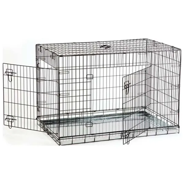 Клетка для собак Beeztees DOG BENCH 2-DOORS Металл / Черный photo 2