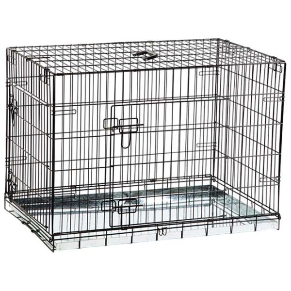 Cușcă pentru câini Beeztees DOG BENCH 2-DOORS Metal / Black photo 1
