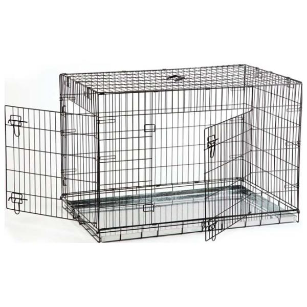 Cușcă pentru câini Beeztees DOG BENCH 2-DOORS Metal / Black photo 2