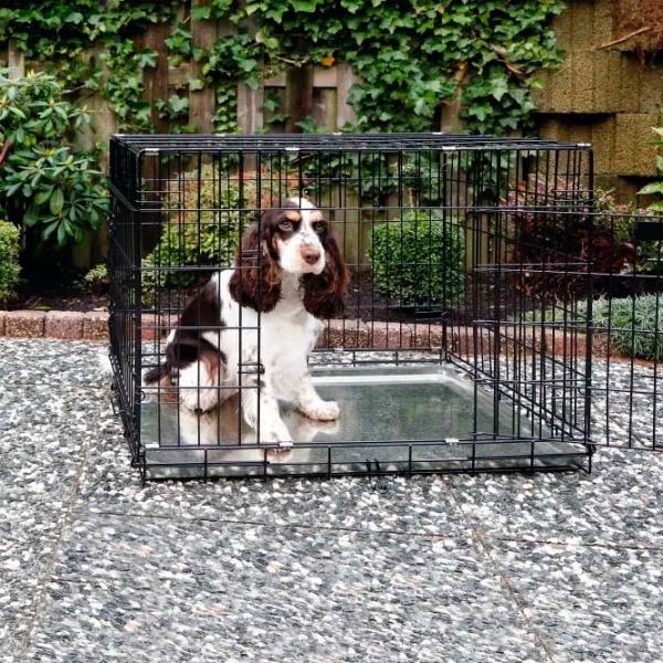Cușcă pentru câini Beeztees DOG BENCH 2-DOORS Metal / Black photo 3