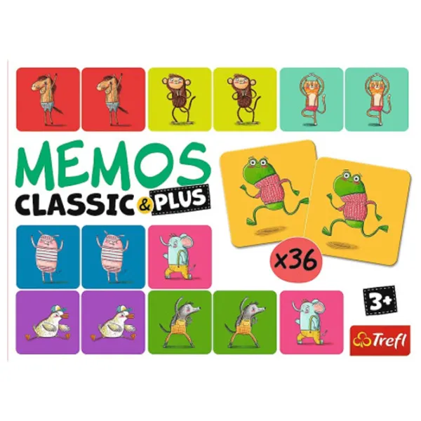 Joc educativ Trefl Memos Classic&plus 3+/ Dezvoltare photo 2