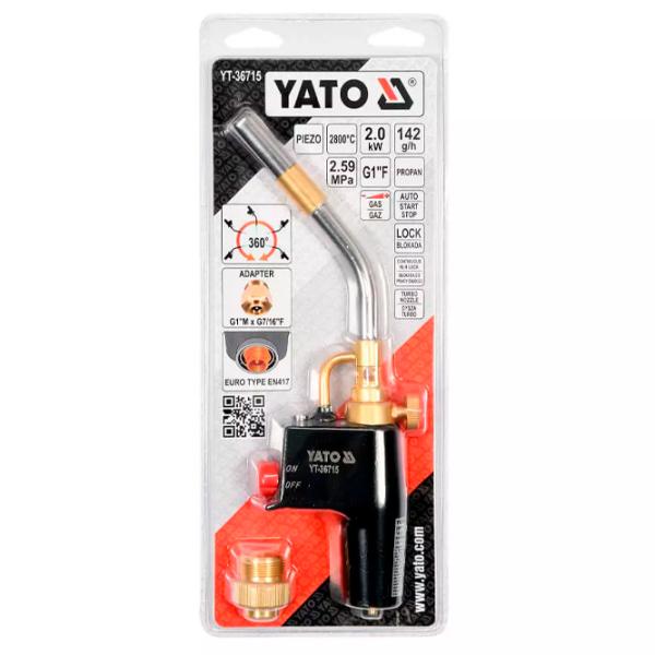 Горелка Yato YT36715 Пропан / 2800 °C photo 4 Горелка Yato YT36715 Пропан / 2800 °C photo 4