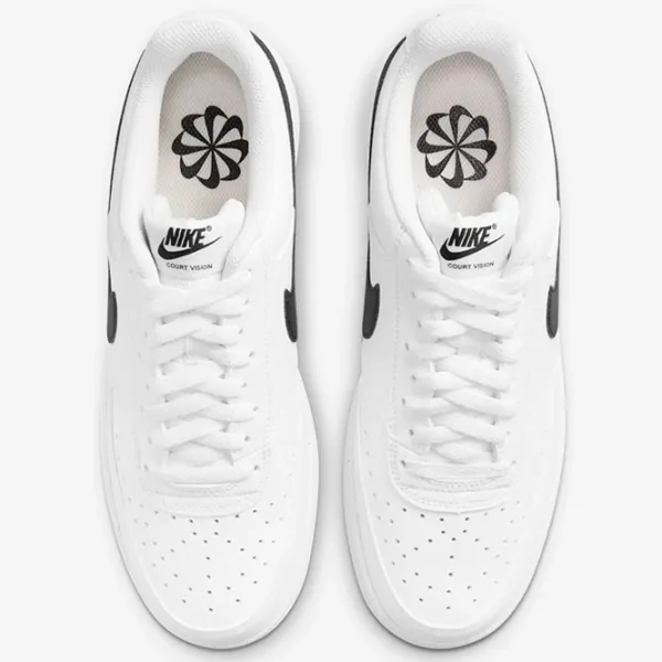 Ghete pentru bărbați Nike Court Vision Low Nn 45.5 / White Black photo 5
