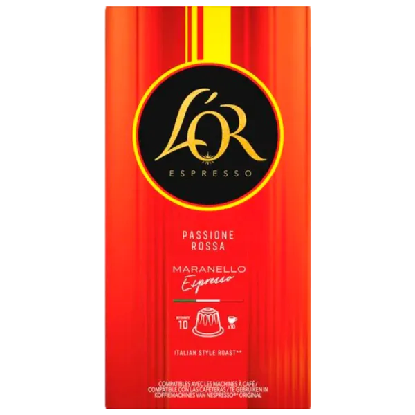 Cafea L'OR Passione Rossa Maranello Capsule / Nespresso / 10 capsule photo 1