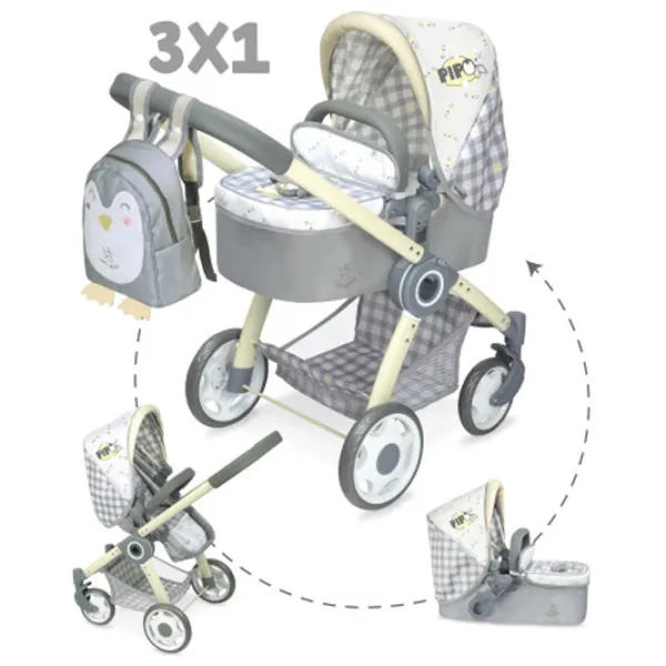 Cărucior pentru păpuși DeCuevas PIPO 2022 80547  Pentru plimbare / 3+ photo 6