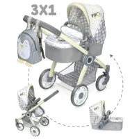 Cărucior pentru păpuși DeCuevas PIPO 2022 80547 Pentru plimbare / 3+ photo 6