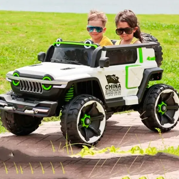 Mașină electrică Jeep Richi Tichi RT2218/1  / / 3+ / White photo 11