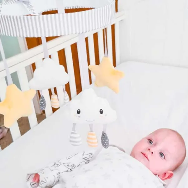 Jucărie pentru pătuțuri și cărucioare Nuby Baby Mix ID99828  1+ / White photo 3