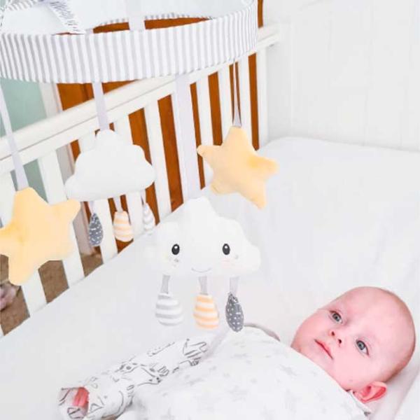 Jucărie pentru pătuțuri și cărucioare Nuby Baby Mix ID99828  1+ / White photo 3