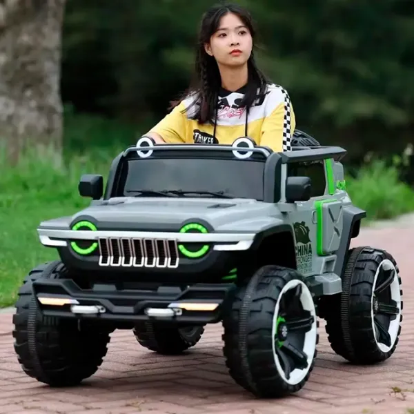 Mașină electrică Jeep Richi Tichi RT2218/2  / / 3+ / Gray photo 11