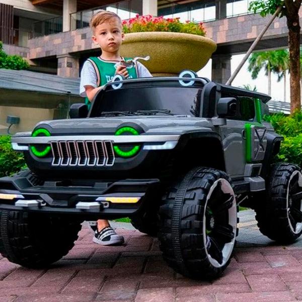Mașină electrică Jeep Richi Tichi RT2218/2  / / 3+ / Gray photo 12
