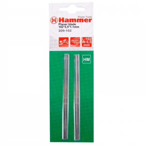 Cuțit pentru rindea Hammer Flex HSS.PB102 Metal / 2 photo 1