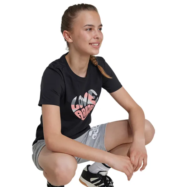 Tricou pentru fete Adidas Xpress Street Jam Graphic Tee  / Black photo 5 Tricou pentru fete Adidas Xpress Street Jam Graphic Tee  / Black photo 5