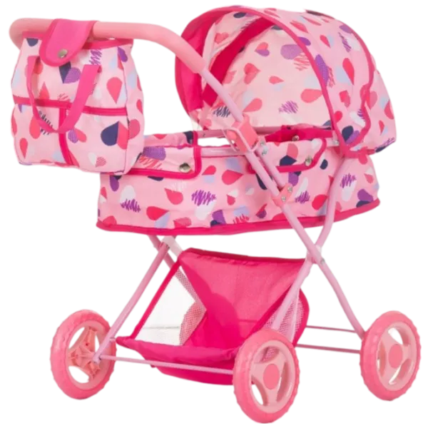 Коляска для кукол Chipolino Dora Hearts KZKDR02402HE Прогулочная / 3+ photo 1